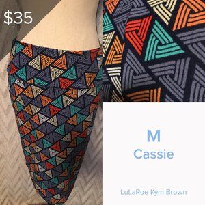 Lularoe Cassie Skirt Geometric Design